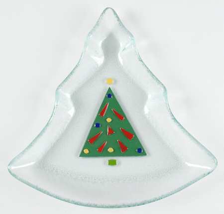 Christmas Splendor 7" Tree Shape Dish