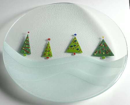Christmas Splendor 14" Round Platter