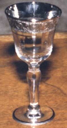 Minton (1000, Platinum Encrusted) Cordial Glass