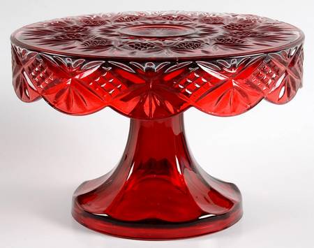 Dublin Red Cake Stand