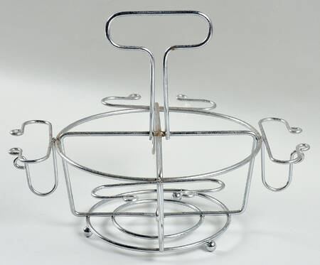 Kimiko Metal Stand for (Set of 4) Highball & Coasters by Guardian Service Gla
