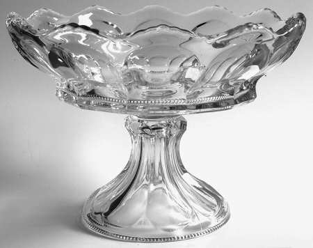 Colonial Clear (Stem 300, 300-1-2) Round Compote (Height X Width)