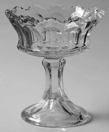 Colonial Clear (Stem 300, 300-1-2) Round Compote (Height X Width)