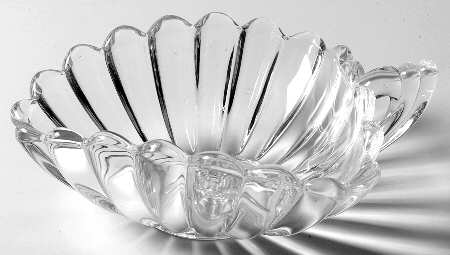 Crystolite (Pressed & Thin Blown) Handled Tricorne Jelly