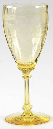 Empress Sahara (Yellow)(Stem 3380) by Heisey