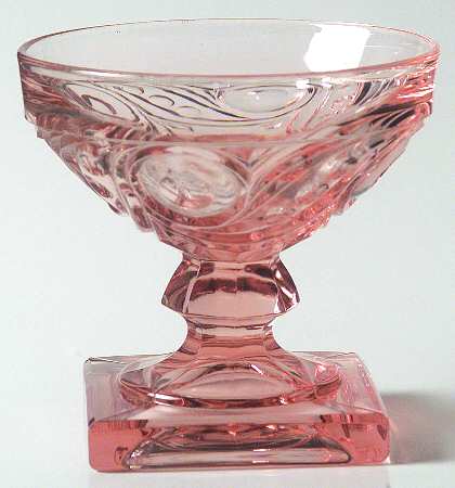 Ipswich Flamingo Pink (Pressed) Low Sherbet
