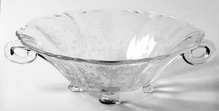 Orchid Handled Bowl