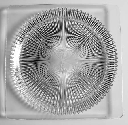 Ridgeleigh (Heavy Pressed Patt) Square Dinner Plate