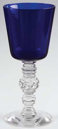 Spanish Cobalt Blue (Clear Stem) by Heisey