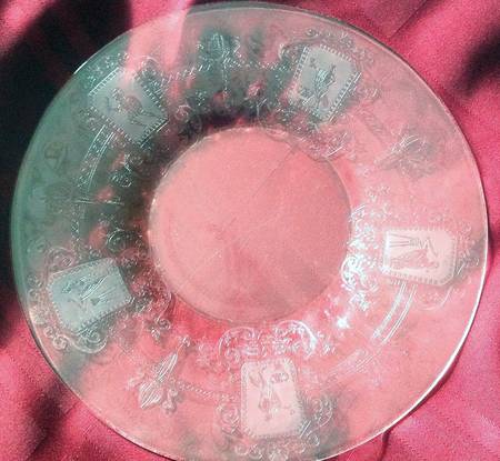 Trojan Flamingo Pink (Stem 3368, Etch 445) 7" Salad Plate
