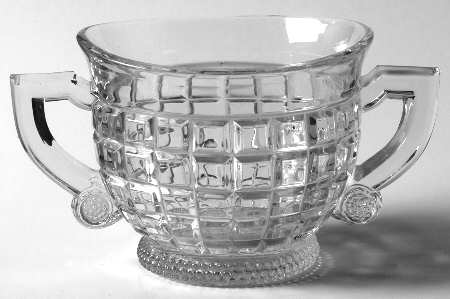 Victorian Clear Open Sugar by Heisey