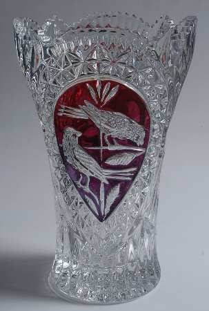 Byrdes Collection, The Ruby 10" Flower Vase