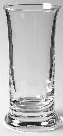 No 5 Line Clear Beer Glass