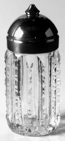 Groove and Slash Clear Metal Lid for Shaker