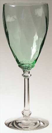 Old Dominion Green (Green Bowl, Clear Stem) by Heisey