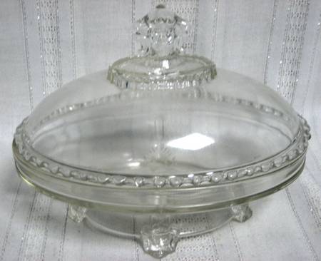 Viking Oval Covered Bowl by Hobbs Brockunier