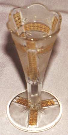 Klondike Amber 7" Flower Vase by Dalzell, Gilmore, Leigh