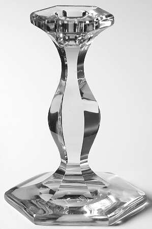 Patrician Clear (Line 5) 5" Single Light Candlestick