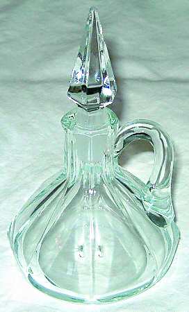 Wide Flat Panel Clear Cruet & Stopper