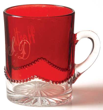 Beaded Swag Ruby Flash Mug