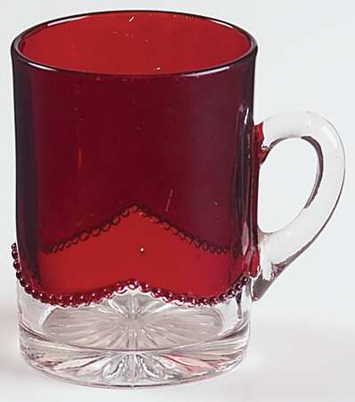 Beaded Swag Ruby Flash Mug