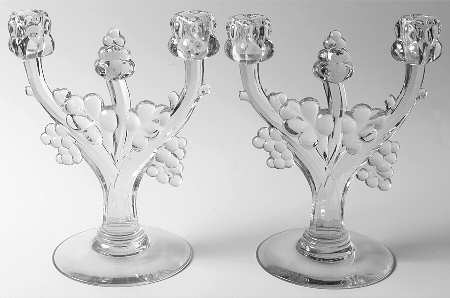 Grape Cluster (Set of 2) Double Light Candlestick