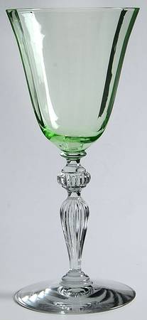 X101 Green (Pistachio) Water Goblet by Huntington Glass