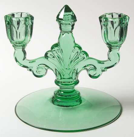 Trident Green Double Light Candlestick