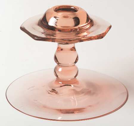 Pluto Pink 3" Single Light Candlestick