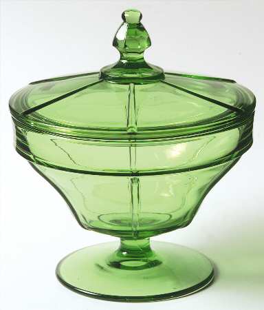 Rib and Panel Green Preserve & Lid