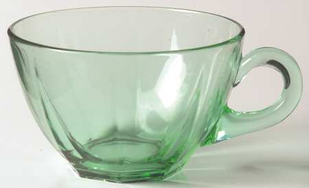 Ribbed Octagon Green Cup Only