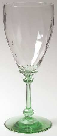 Old Dominion Green (Green Stem, Clear Bowl) by Heisey