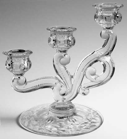 Edwardian 3 Light Candlestick