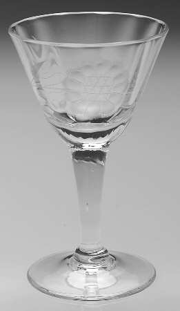 Cornflower (Smooth Stem, Optic) Cordial Glass