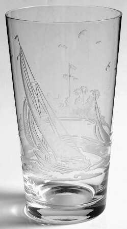 Tall Sail Boat 12 Oz Flat Tumbler