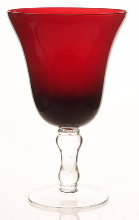 Ruby Red Water Goblet