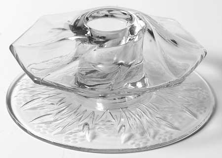 1252-1 Clear Single Light Candlestick