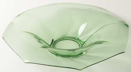 Flat Paneled Octagon Green by Heisey