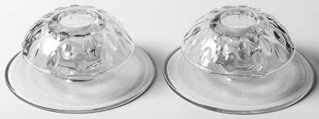 Raindrop Clear (Line 1205) Candlestick Single Light Set of 2