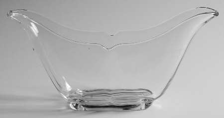 Droop Clear (Line 1558) 11" Oval Vase
