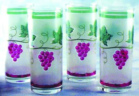 Grapes Frosted Background by Home Essentials