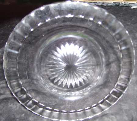 Fluted Border Clear Salad Plate