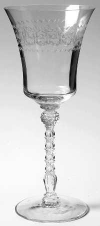 Ric Rac & Trefoil Water Goblet by Heisey