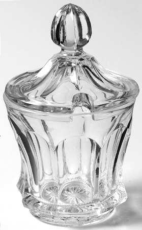 Colonial Panel Clear Mustard & Lid