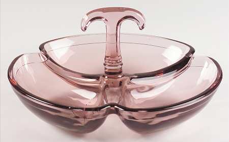 Lobe Hawthorne 9" Round 3 Part Center Handled Spice Dish