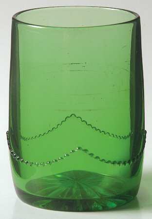 Beaded Swag Emerald Green by Heisey