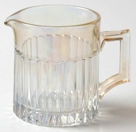 Narrow Flute with Rim Iriidescent (Line 473) Dice Creamer