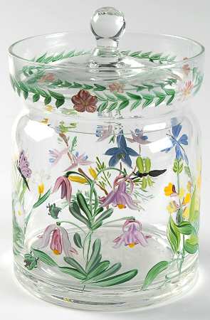 Botanical Biscuit Barrel & Lid