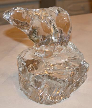 Animals & Figurines Bear-Polar On Ice Flow - No Box