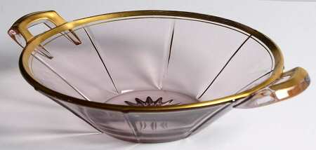 Rib and Panel Hawthorne (Gold Trim) by Heisey